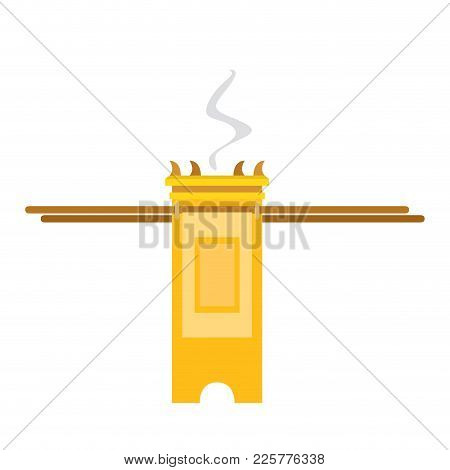 Isolated Golden Tabernacle Image. Vector Illustration Design