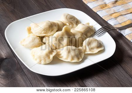 Fresh Traditional Polish Dumplings Called 