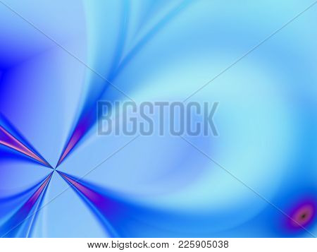 Fractal Image, Beautiful Template For Inserting Text,  In Color Blue.                  
Background W