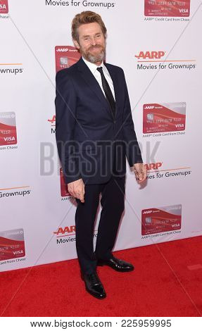 LOS ANGELES - FEB 05:  Willem Dafoe arrives for the 2018 Movies for Grownups Awards on February 5, 2018 in Beverly Hills, CA                