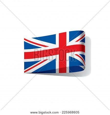 United Kingdom Flag, Vector Illustration On A White Background
