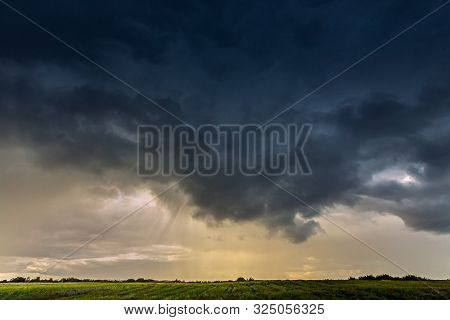 Image Of Severe Wall Cloud Of Aproaching Storm