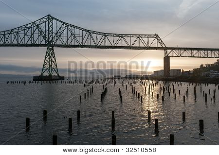 Columbia River bridge på Astoria, Oregon