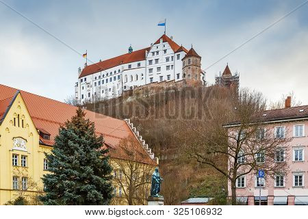 Trausnitz Castle Is A Medieval Castle Situated In Landshut, Bavaria, Germany