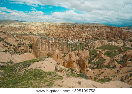 Landscape Panoramic View To Devrent Valley Aka Valley Of Imagination In Cappadocia, Turkey