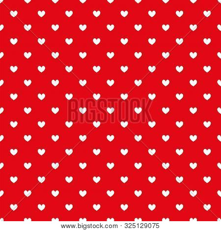 Red Seamless Pattern With White Hearts
White Heart Seamless Pattern