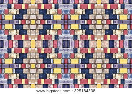 Outdoor Street Decorative Tiles With Geometric Pattern, Texture Mosai