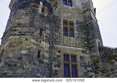 Vitre, Brittany, France - June 1: Chateau De Vitre - Medieval Castle In The Town Of Vitré On June 1,