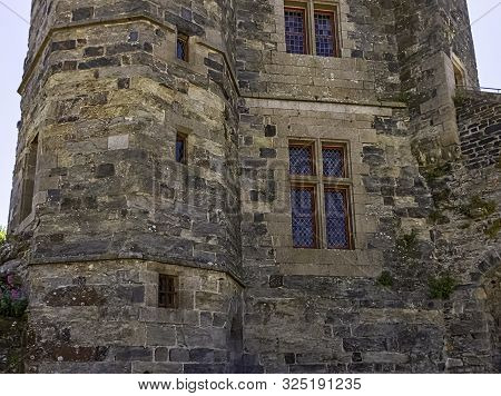 Vitre, Brittany, France - June 1: Chateau De Vitre - Medieval Castle In The Town Of Vitré On June 1,