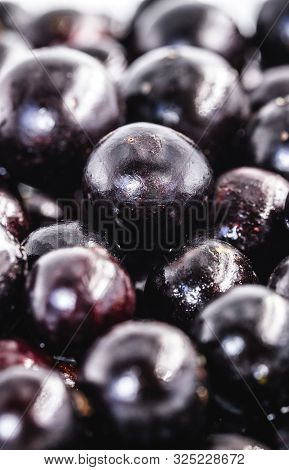 Several Brazilian Fruits, Called Jabuticaba Or Jaboticaba. Organic Fruit And Without Convergent. Fru