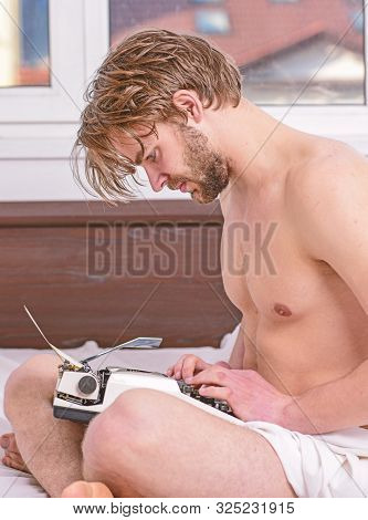 Inspiration Crisis And Lack Ideas. Looking For Fresh Idea. Crisis Creativity. Daily Routine Of Write