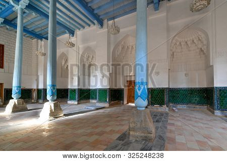 Samarkand, Uzbekistan - July 11, 2019: Interior Of The registan, The Heart Of The Ancient City Of sa