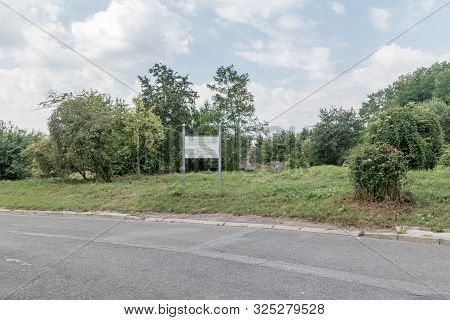 Krakow, Poland - July 26, 2019: Information About Kl Plaszow Former German Concentration Camp.