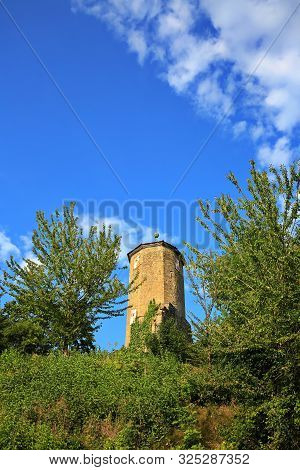 Castle Tower Near Castell In Lower Franconia