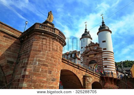 Heidelberg Is A City On The Neckar In Germany