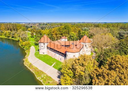 Croatia, Old Fortress In The Town Of Sisak On The Banks Of Kupa River, In Autumn