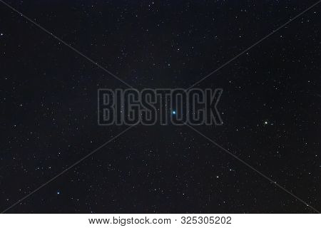Aquila Constellation In Real Night Sky, Eagle Constellation Starry Sky 