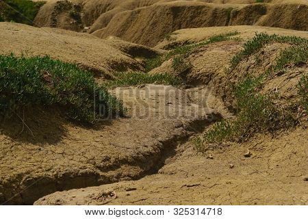 Desertification Of The Land - Eroded Landscape