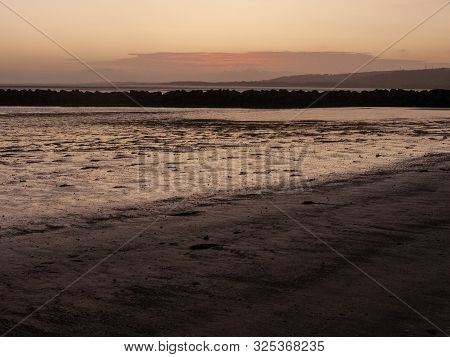 Llanelli Beach South Wales Sky Scene Outside Landscape Beauty