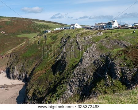 Worms Head South Wales Gower Peninsula Outside Coastal Scene