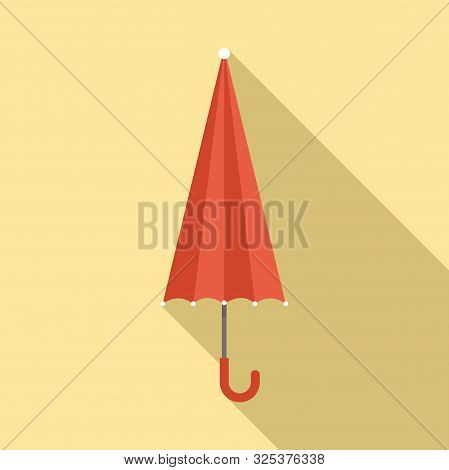 Closed Woman Umbrella Icon. Flat Illustration Of Closed Woman Umbrella Vector Icon For Web Design