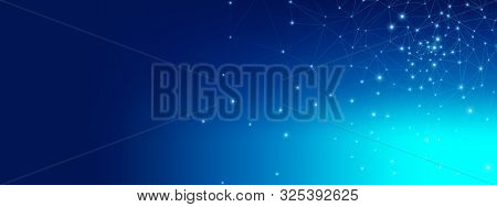 Technology Texture. Big Data Social. Glow Triangles Banner. Gradient Geometric Wallpaper. Technology