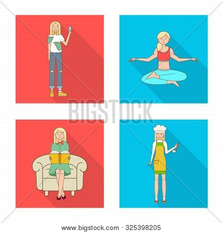Vector Illustration Of Woman And Body Icon. Collection Of Woman And Style Stock Vector Illustration.