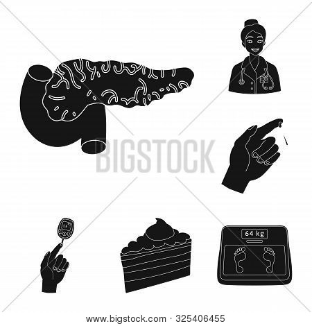 Isolated Object Of Healthcare And Medicine Icon. Collection Of Healthcare And Diabetes Stock Vector 