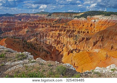 Evening Light On Cedar Breaks In Cedar Breaks National Monument In Utah