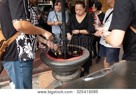 Nantou, Taiwan - September 27th, 2019: famous attraction of Zi Nan Temple in Zhushan Township, Nantou County, Taiwan, Asia