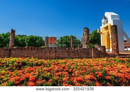 Buddha Statue At Wat Phra Si Rattana Mahathat Also Colloquially Referred To As Wat Yai Is A Buddhist
