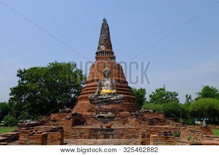 Old Temple Ayuttha Of Thailand Heritage Of Asia