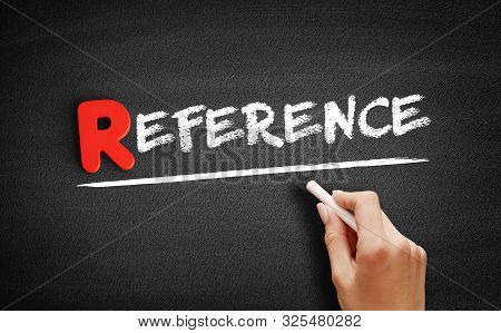 Reference Text On Blackboard, Business Concept Background