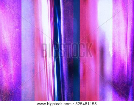 Colorful Bright Striped Abstract Background, Decorative Lights Purple, Pink And Bluebackdrop.