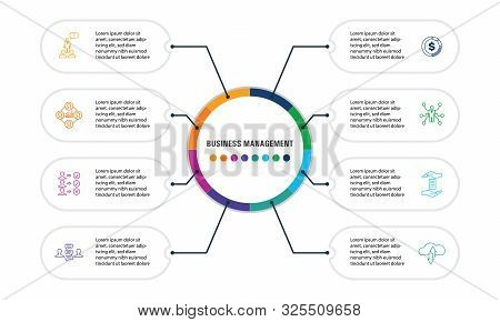 Business Management Infographics Vector Design. Timeline Concept Include Expert Opinion, Budget Bala