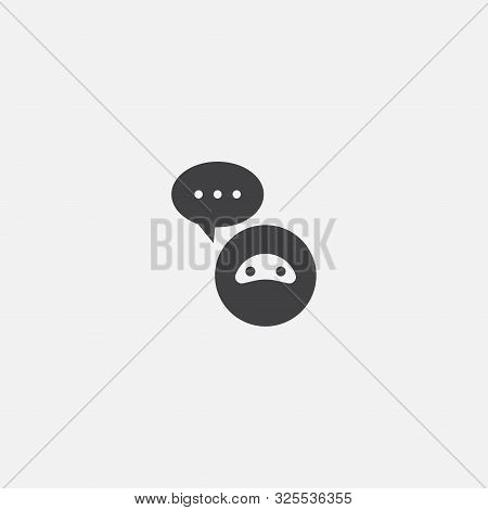 Ai Assistant Base Icon. Simple Sign Illustration. Ai Assistant Symbol Design. Can Be Used For Web An