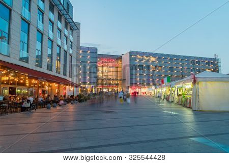 Krakow, Poland - July 26, 2019: Galeria Krakowska Shopping Mall View From Jana Nowaka-jezioranskiego
