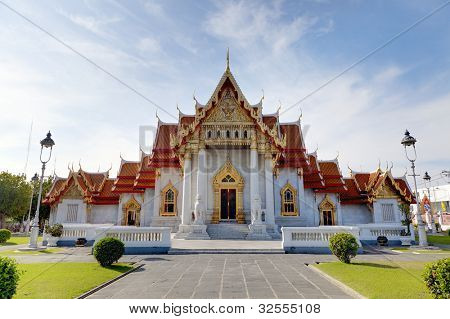방콕, 태국에서 대리석 사원 (Wat Benchamabophit)