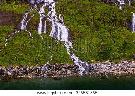 The Seven Sisters Waterfall In Geiranger, Norway ( 7 Sisters Waterfall )