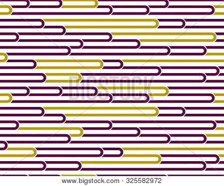 Stripy Vector Seamless Pattern With Woven Lines, Geometric Abstract Background, Stripy Net, Optical 