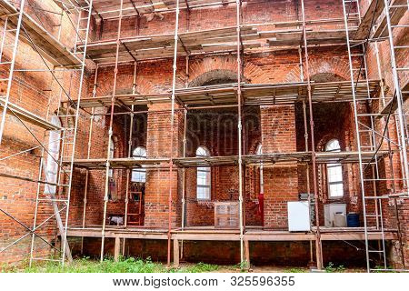Trehsvyatskoe, Russia - May 2016: Temple In Honor Of The Martyrs Guria, Samon And Aviv Beginning Of 