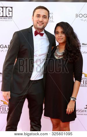 LOS ANGELES - SEP 27:  Abdallah el Daly, Mridul Sen at the 2019 Catalina Film Festival - Friday at the Catalina Bay on September 27, 2019 in Avalon, CA