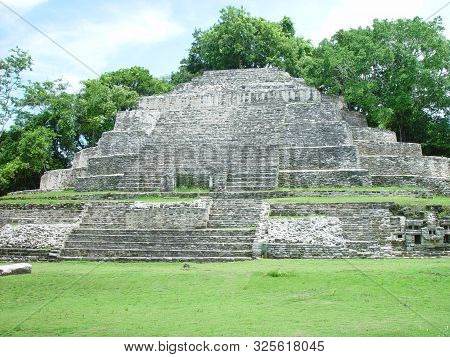 This Is The Site Of An Aztec Temple Area Known As The Jaguar Temple Located In Guatemala