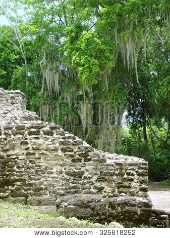 This Is The Site Of An Aztec Temple Area Known As The Jaguar Temple Located In Guatemala