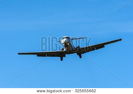 Russian Regional Jet Yakovlev Yak-40k - Three-engined Jet Airliner, Passenger Commuter Trijet In Fli