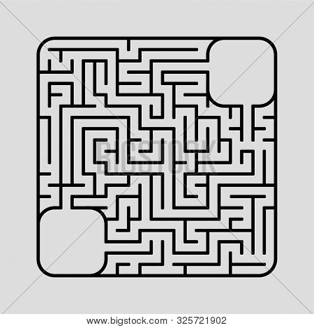 Abstact Labyrinth. Game For Kids. Puzzle For Children. Maze Conundrum. Vector Illustration,