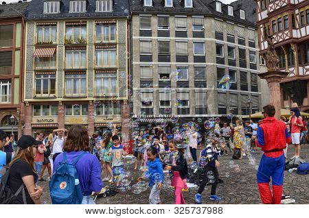 Frankfurt Am Main, Germany, August 2019. The Römer