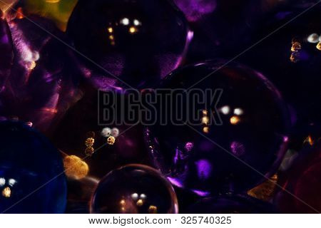 Abstract Texture, Color Balls Of Hydrogel For The Background. Hydrogel Beads.