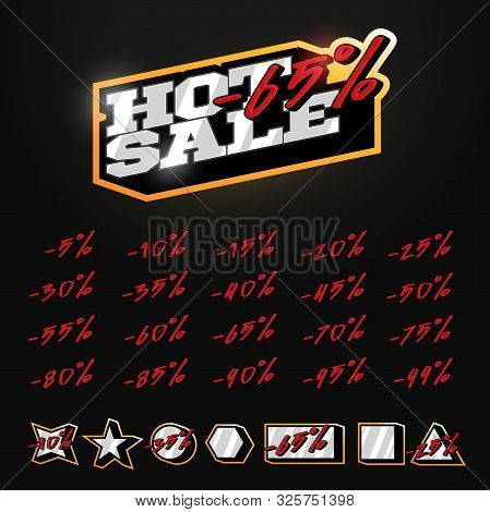 Hot Sale Tag Builder Kit Typography In Sport Retor Style. Shop Or Online Shopping. Sticker, Badge Co