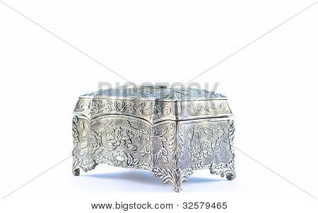 Neusilber-Jewel-box